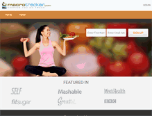 Tablet Screenshot of macrotracker.com